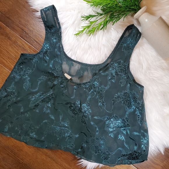 Victoria's Secret Sheer Tank Top Crop | sz medium - Picture 5 of 8